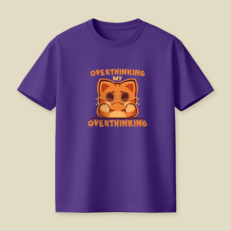 Overthinking Cat Playful T-Shirt