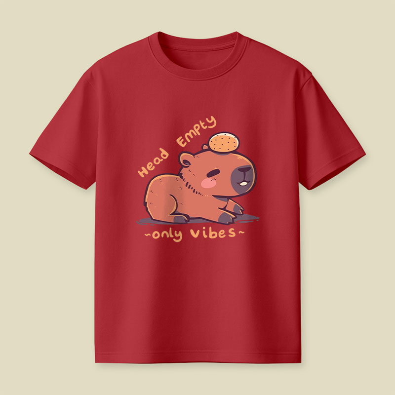 Head Empty Capybara Playful T-Shirt