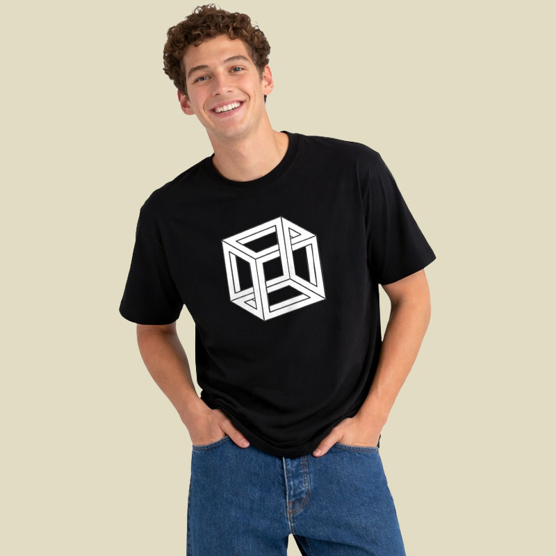 Visual Math Cube Playful T-Shirt