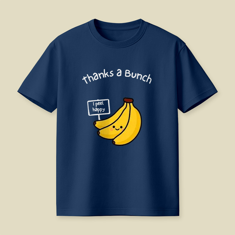 Thanks A Bunch Cute Banana Pun Playful T-Shirt