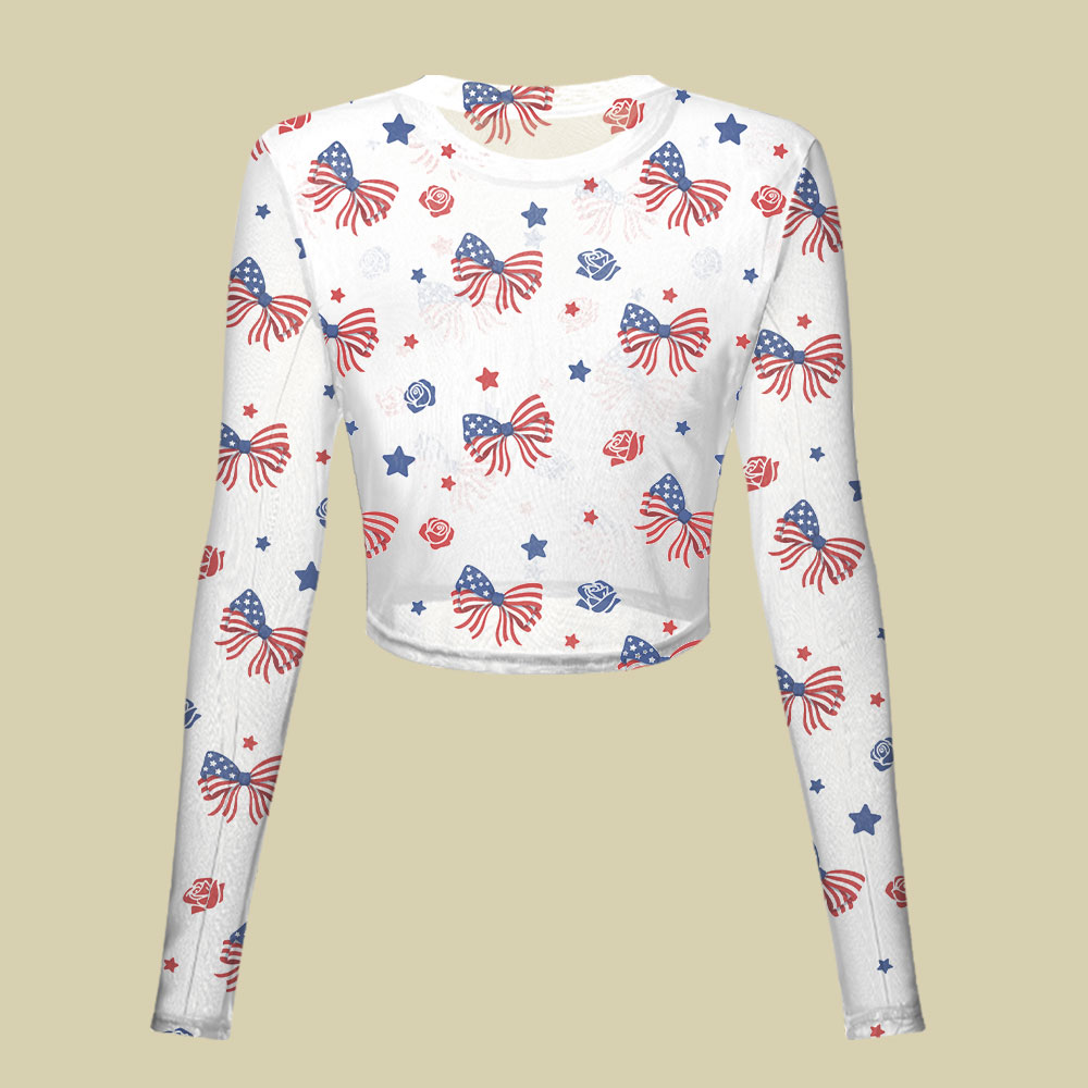 America 250 Patriotic Slim Fit Mesh Top