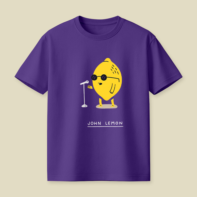 Singing Lemon Cartoon Playful T-Shirt