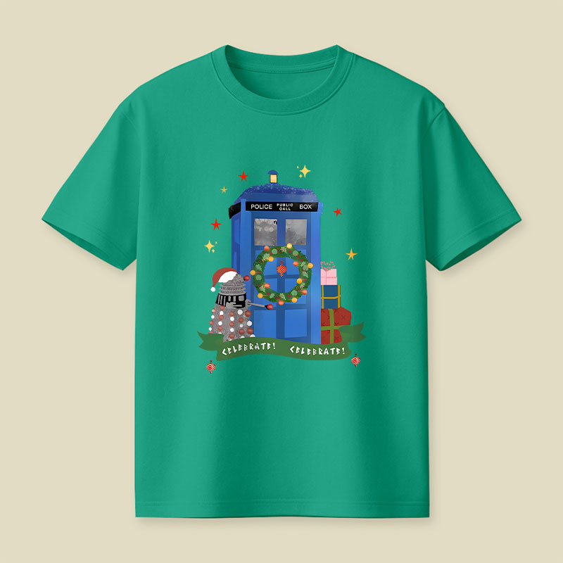 Tardis Christmas Playful T-Shirt
