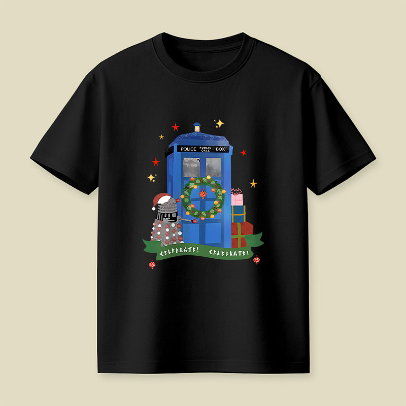 Tardis Christmas Playful T-Shirt