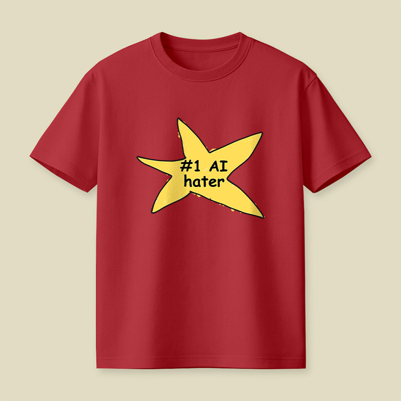 #1 AI Hater Playful T-Shirt