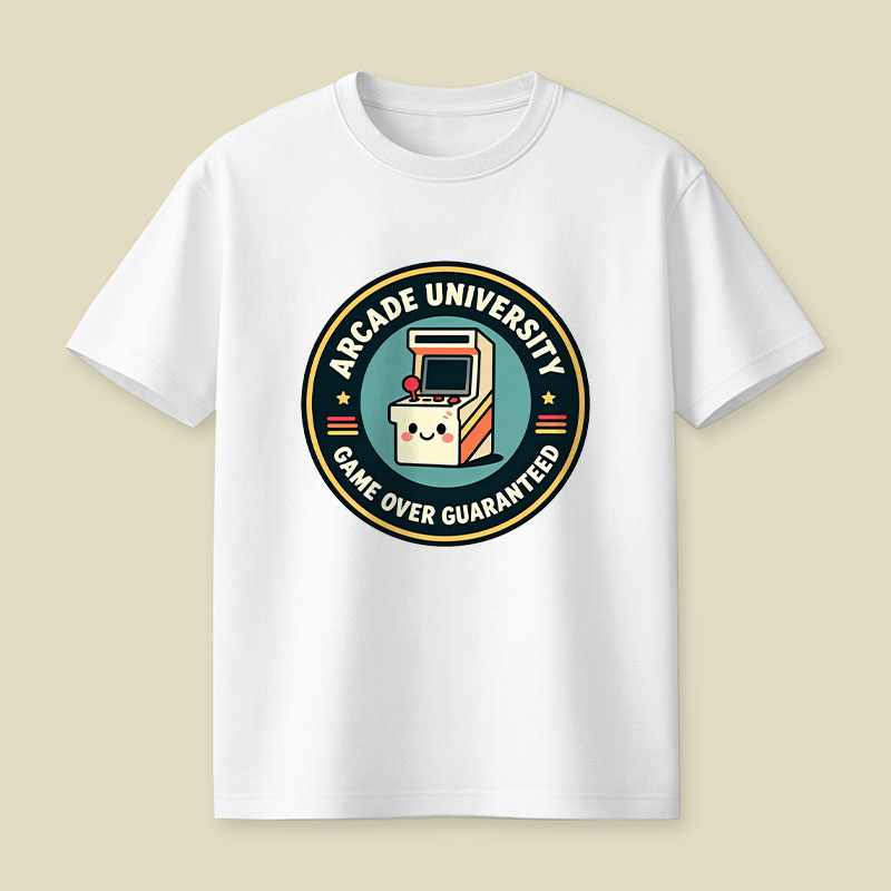 Arcade University Retro Playful T-Shirt