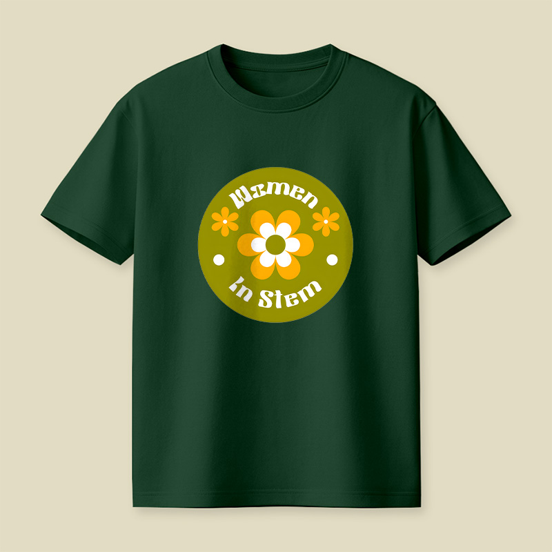 Women In Stem Groovy Playful T-Shirt