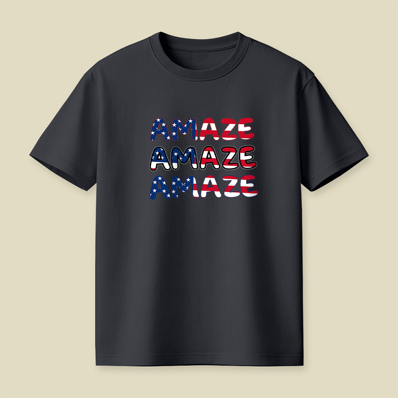 Space Rescue American Flag Playful T-Shirt