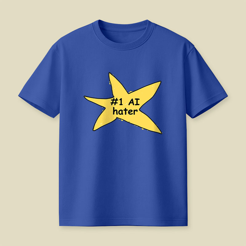 #1 AI Hater Playful T-Shirt