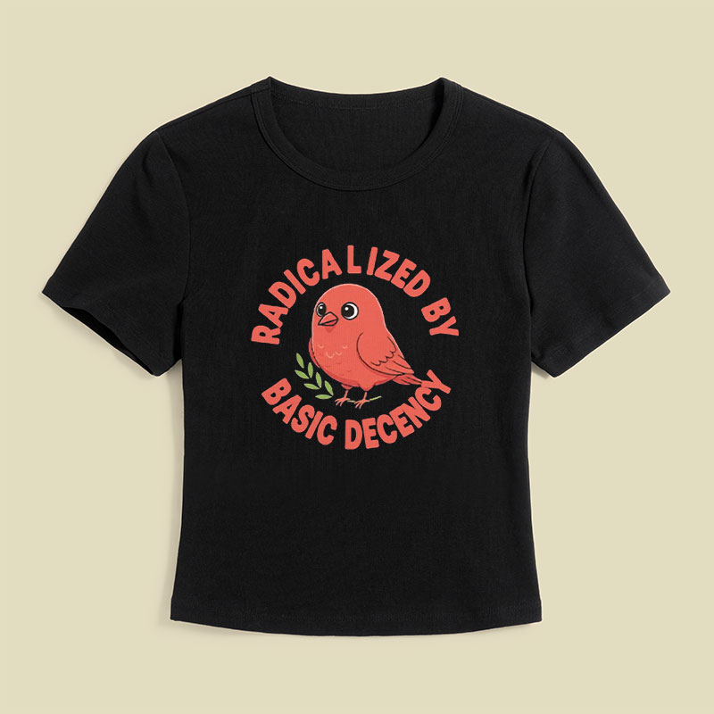 Radicalized By Basic Decency Geek Baby Tee