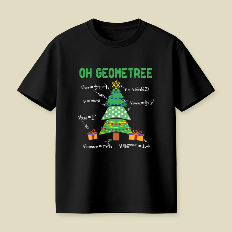 Oh Geometree Geometry Math Science Playful T-Shirt