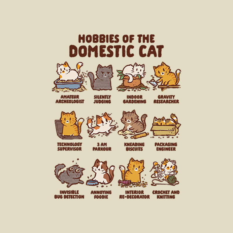 Cat Hobbies Playful T-Shirt