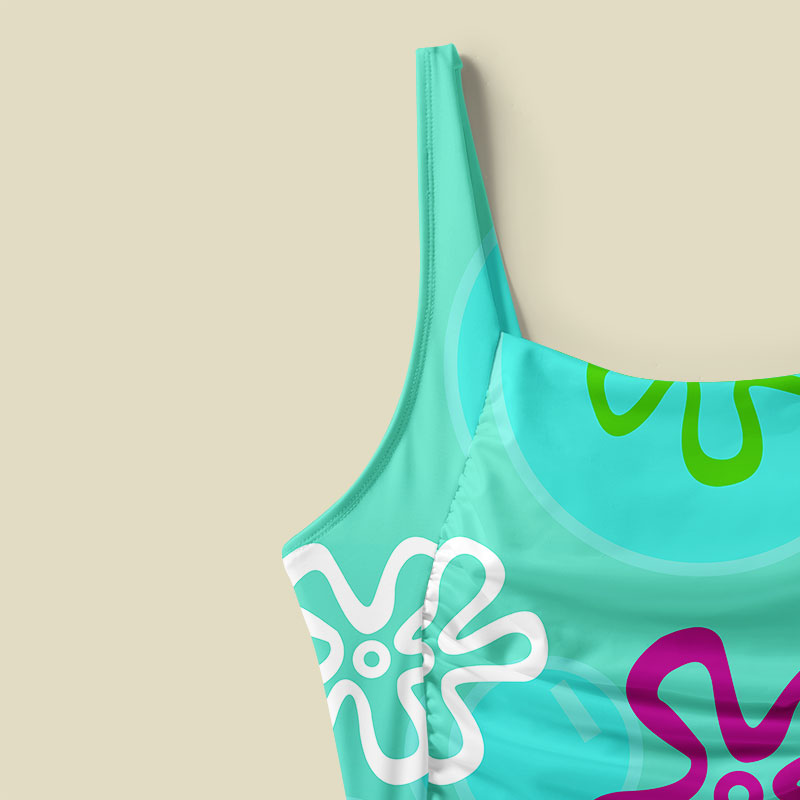 Underwater Beach Tummy Control One Piece Swimsuit