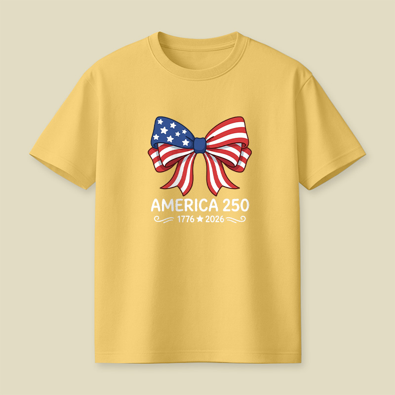 America 250 Patriotic Bow Playful T-Shirt