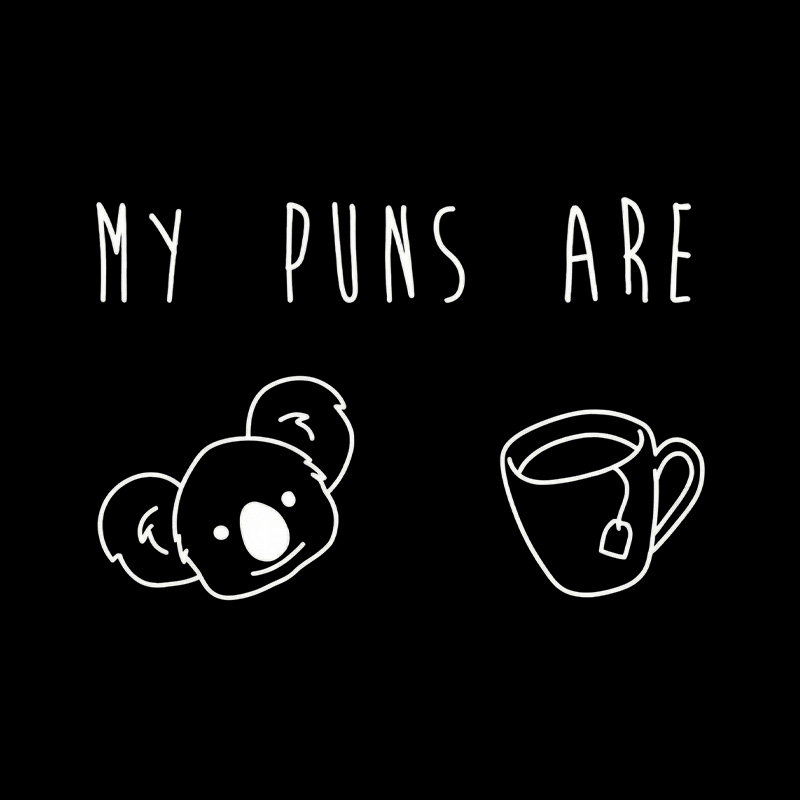 My Puns Are Koala Tea Cute Pun Playful T-Shirt