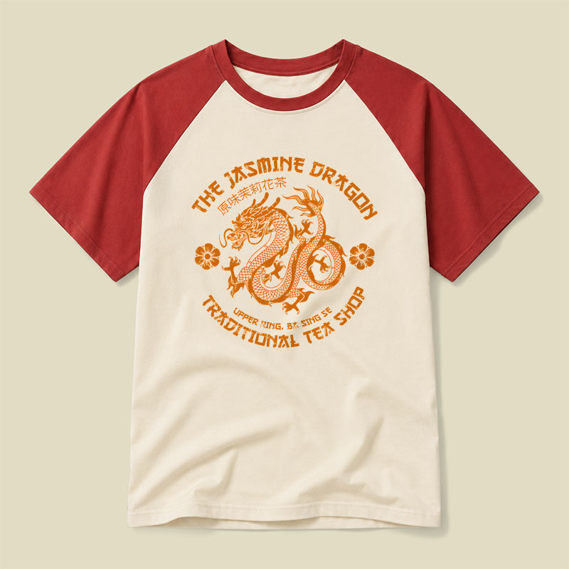 Jasmine Dragon Tea Raglan T-shirt