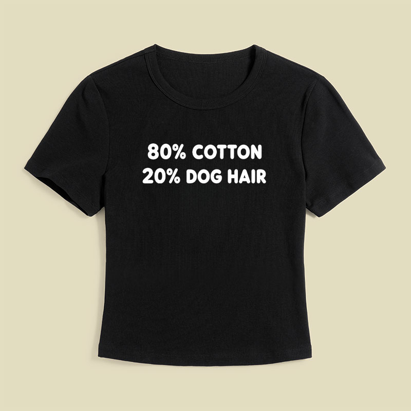 80 Cotton 20 Dog Hair Geek Baby Tee