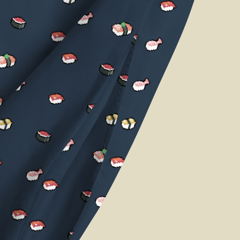 Sushi Vibes Playful Maxi Dress