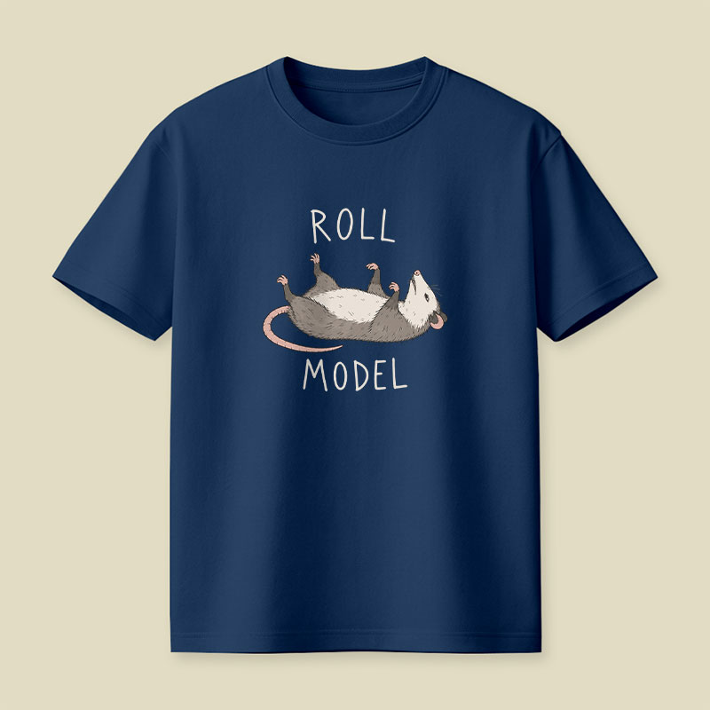 Roll Model Funny Pun Playful T-Shirt