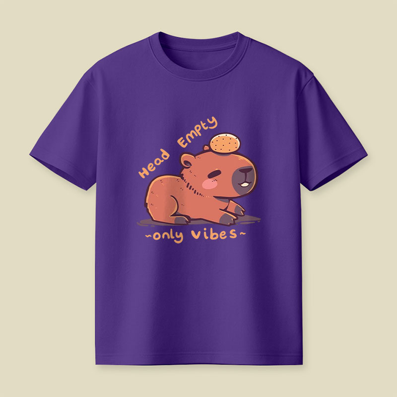 Head Empty Capybara Playful T-Shirt