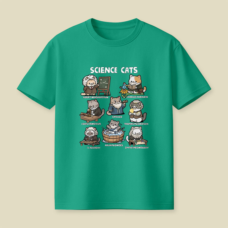Science Cats Playful T-Shirt