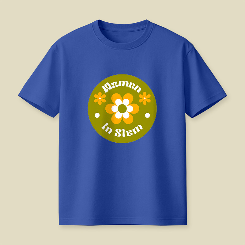 Women In Stem Groovy Playful T-Shirt