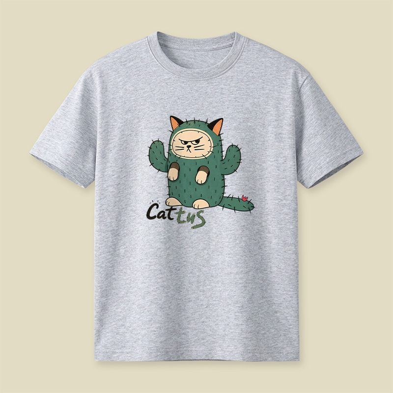 Cattus Cactus Cat Playful T-Shirt