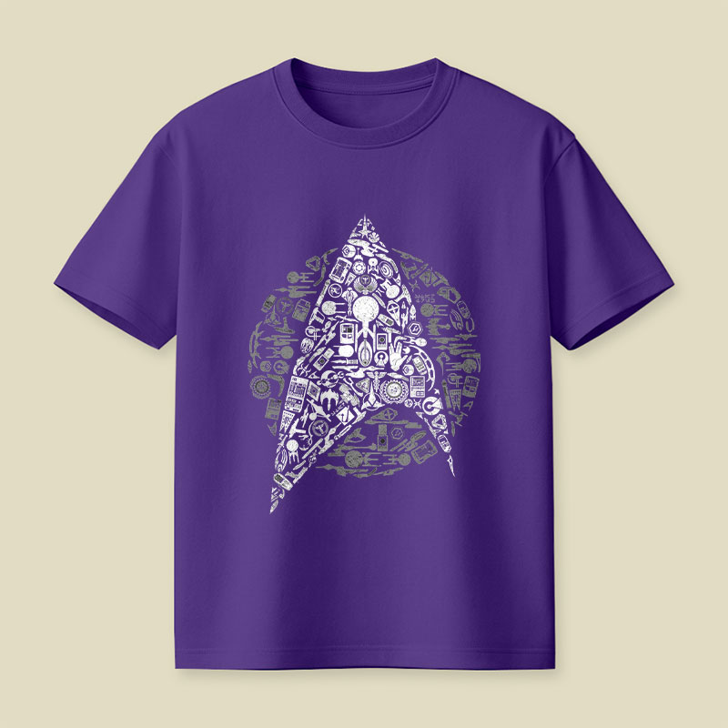 The Original Series Iconic Starfleet Playful T-Shirt