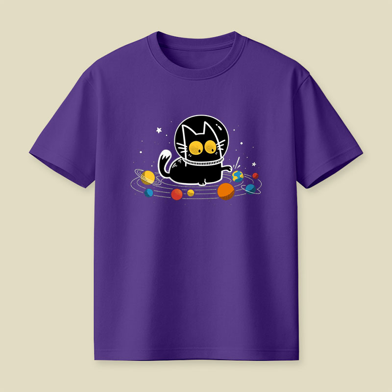 Cat Among the Planets Playful T-Shirt