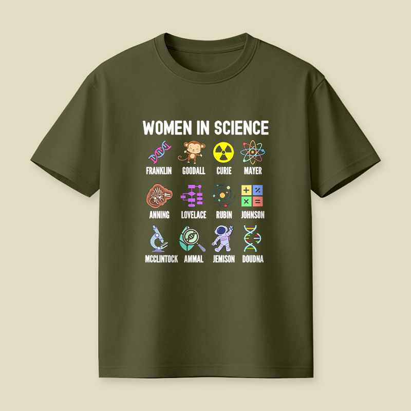 Women In Science Girls Empowerment Playful T-Shirt