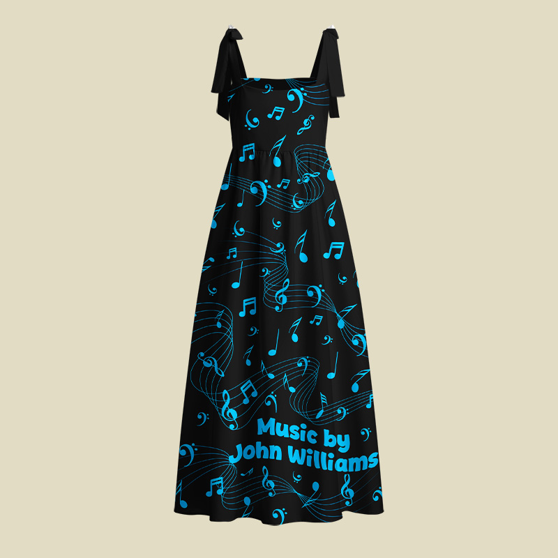 Music by John Williams Playful Maxi Dress