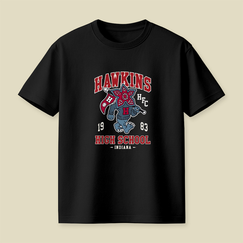 Demogorgon Hawkins High School Mascot Playful T-Shirt