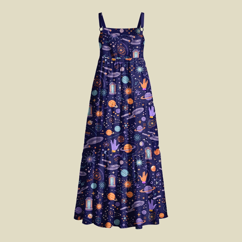 Starship Galaxy Playful Maxi Dress