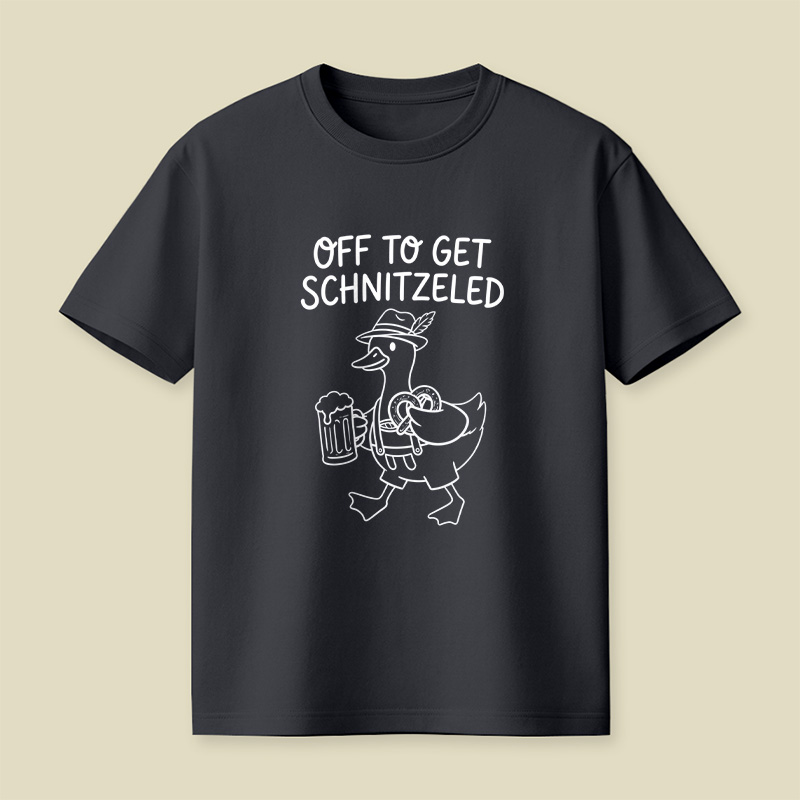 Off To Get Schnitzeled Playful T-Shirt