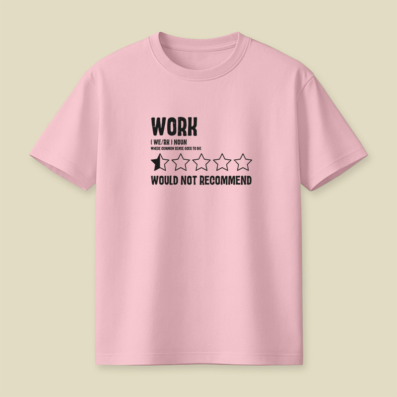 Work One Star Review Playful T-Shirt