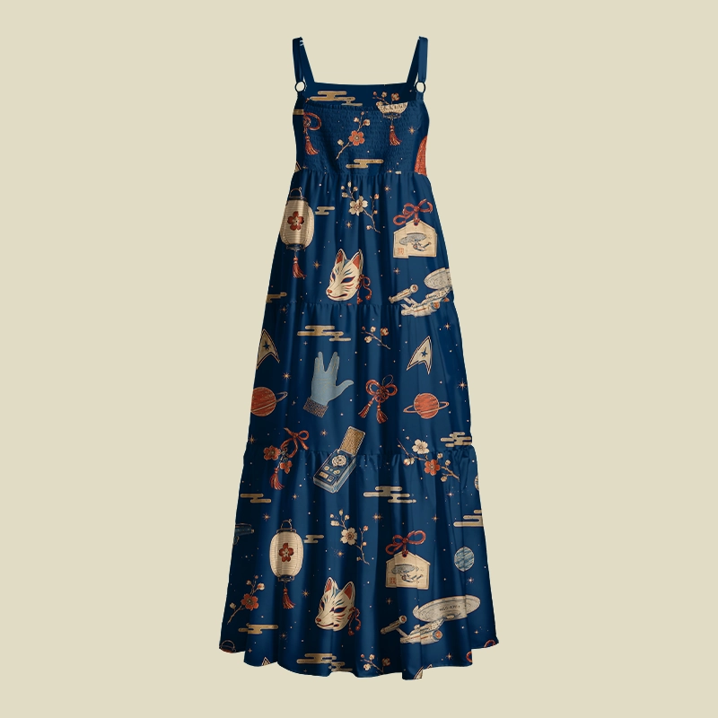 Voyage Of The Stars Playful Maxi Dress