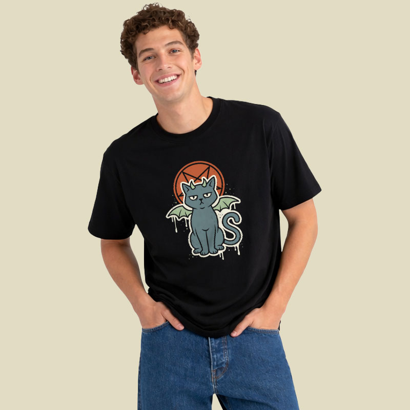 Demon Cat Playful T-Shirt