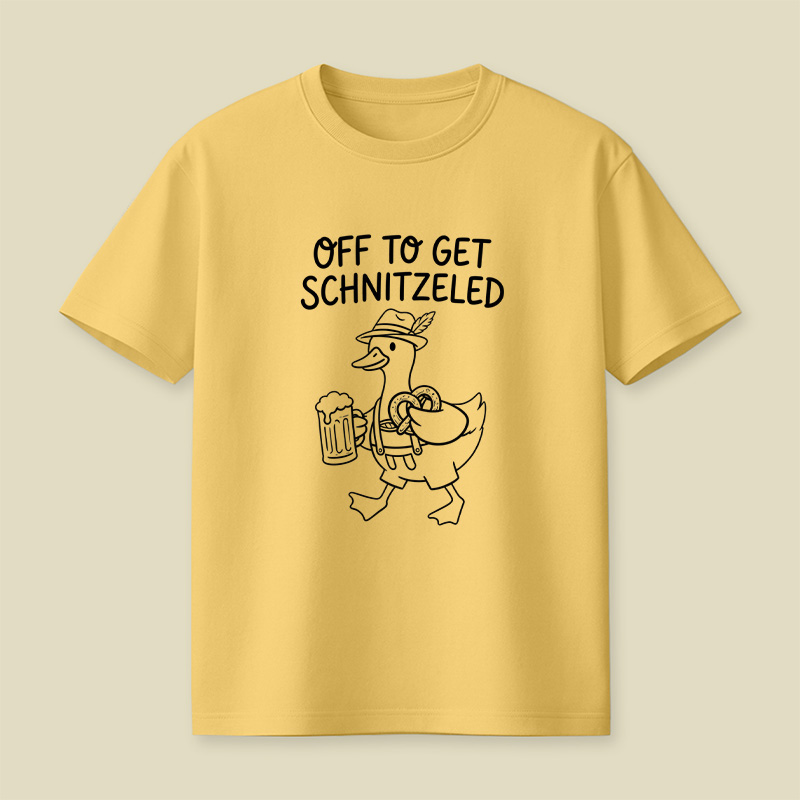 Off To Get Schnitzeled Playful T-Shirt