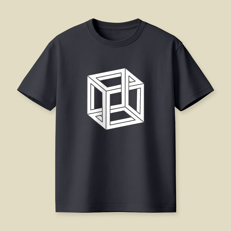Visual Math Cube Playful T-Shirt