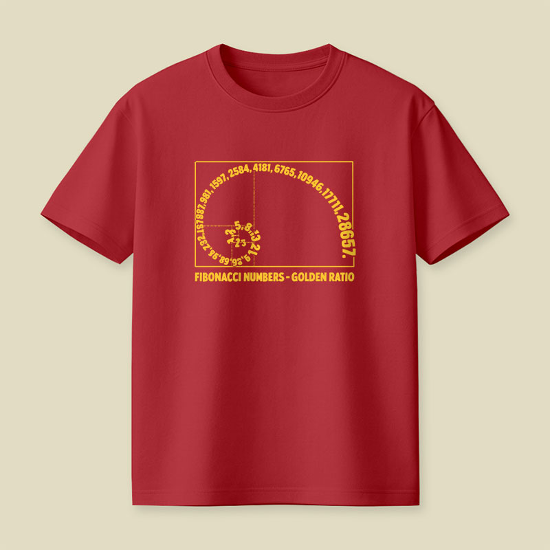 Fibonacci Numbers Golden Ratio Playful T-Shirt