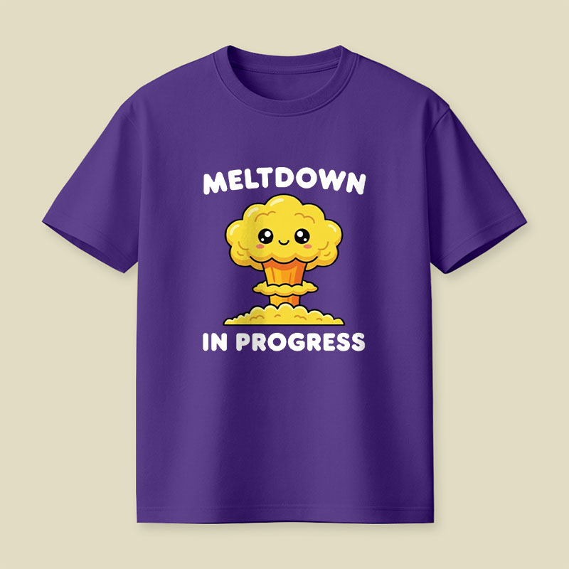 Meltdown in Progress Playful T-Shirt