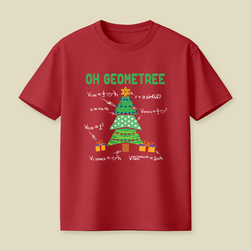 Oh Geometree Geometry Math Science Playful T-Shirt