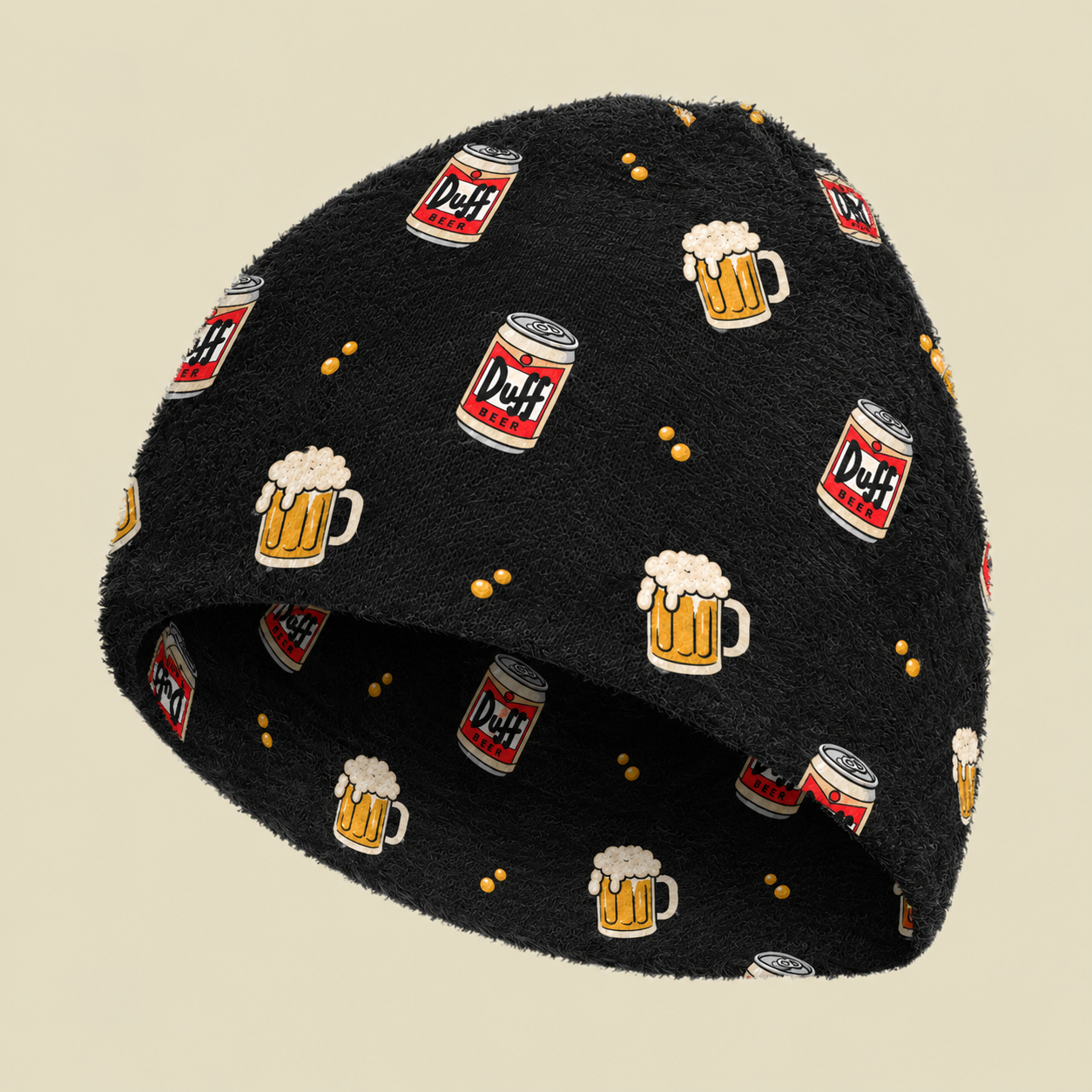 Duff Beer Fuzzy Beanie