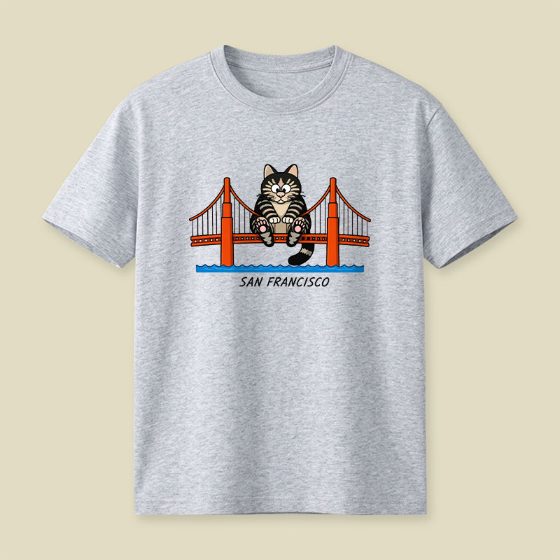San Francisco Cat Playful T-Shirt