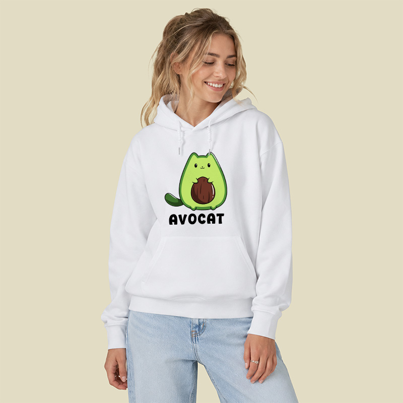 Cute Avocat Geek Hoodie