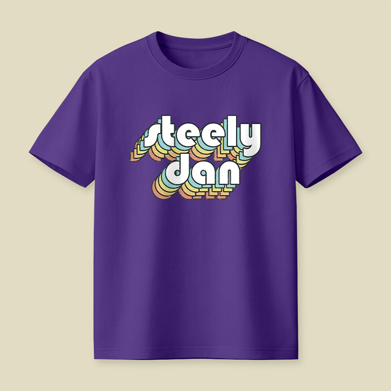 Steely Dan Retro Faded-Style Playful T-Shirt