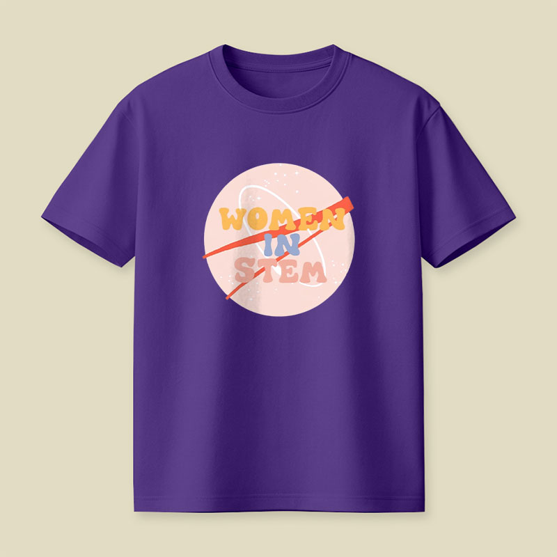 Women In Stem Space Playful T-Shirt
