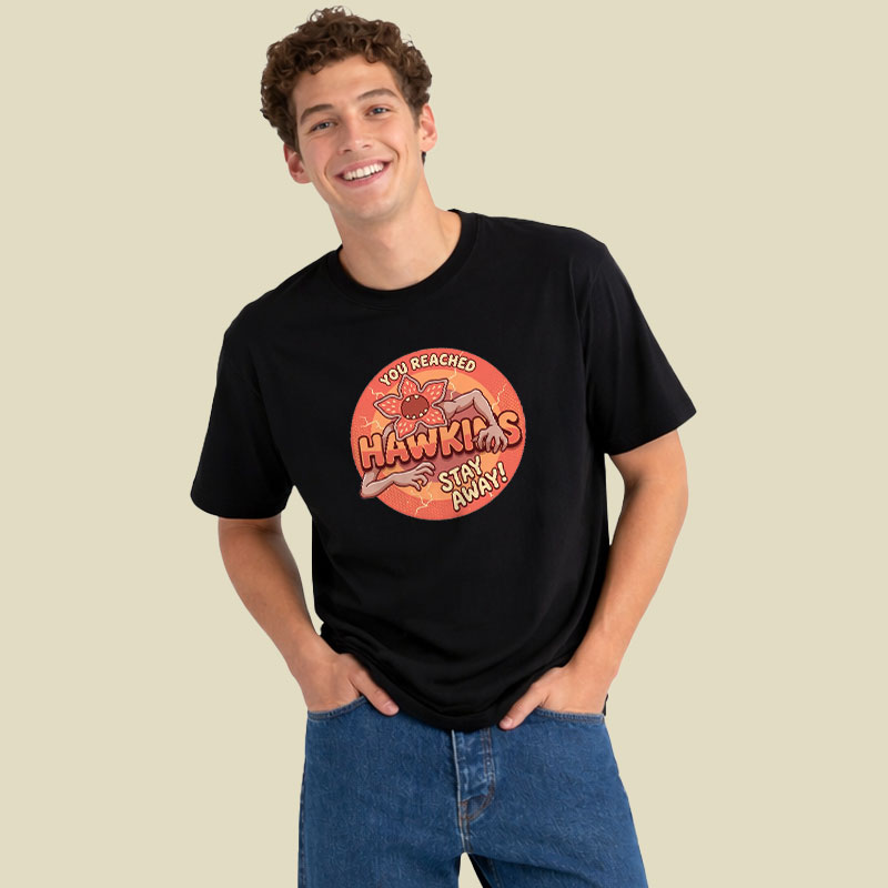 Stay Away from Hawkins Playful T-Shirt