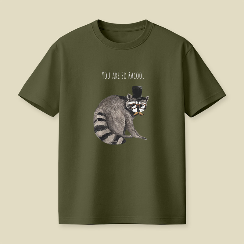 Racool Gentleman Raccoon Pun Playful T-Shirt