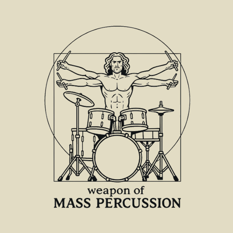 Vitruvian Drummer Playful T-Shirt